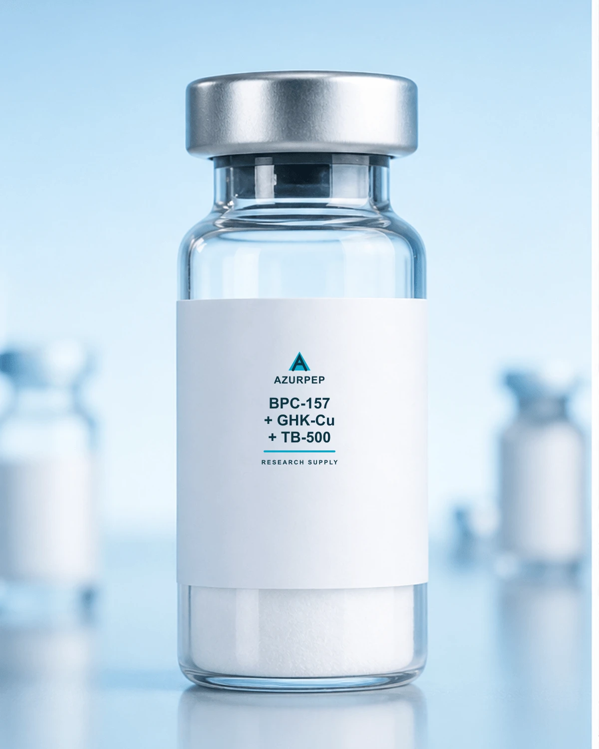 BPC-157 + GHK-Cu + TB-500 Azurpep product vial